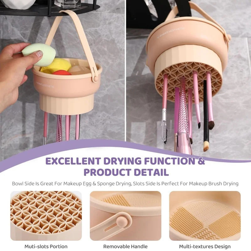 سلة فرشاة لتنظيف الفراشي